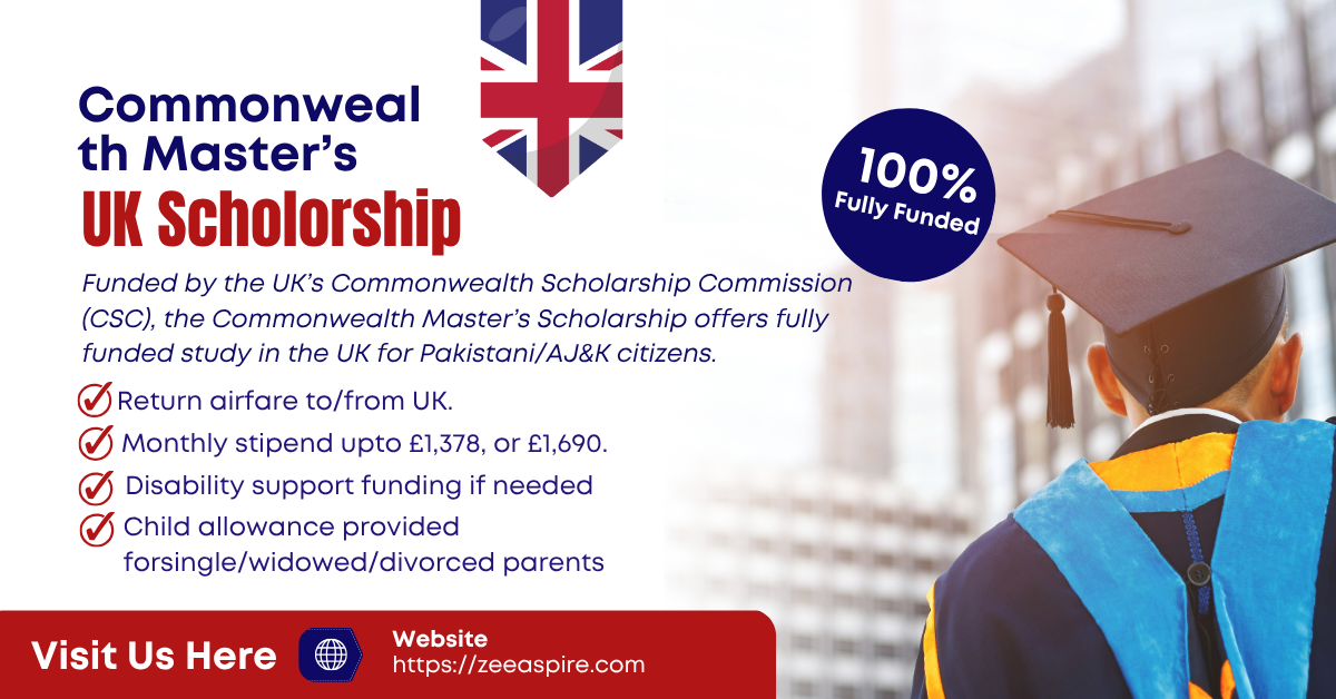 Commonwealth Master’s Scholarship (UK – 2026 Intake)